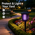 Solar Mosquito Zapper Light – Outdoor Garden Stake Lamp, UV Insect Killer, Solar Powered, Dual Mode (Mosquito Control + Pathway Lighting), Weather Resistant, Easy Setup