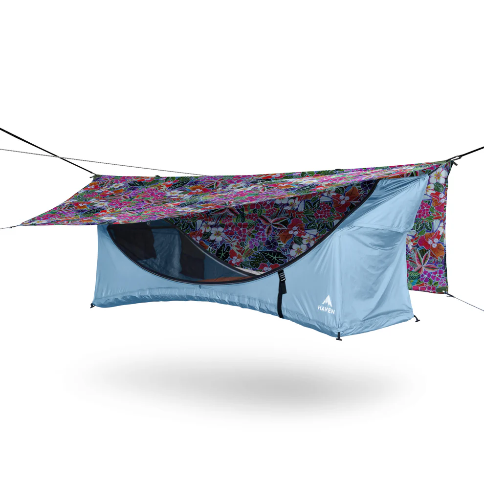 Haven XL Tent + sleeping mat, an integrated system that provides everything you need for comfortable outdoor sleep.
