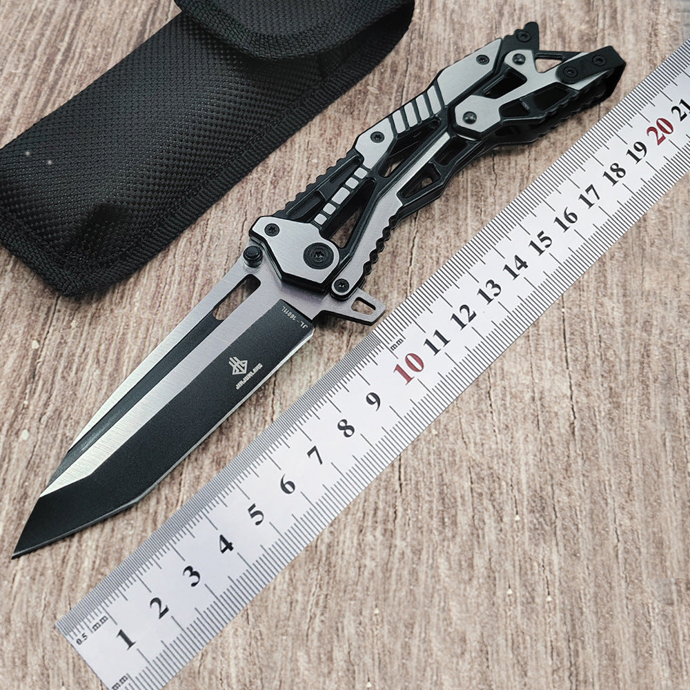 All-steel mechanical folding knife, high-hardness fruit knife