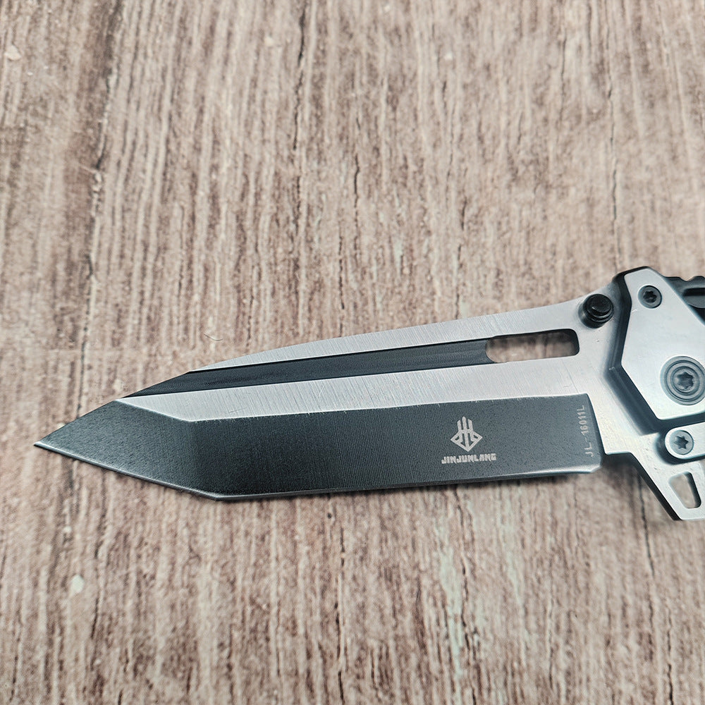 All-steel mechanical folding knife, high-hardness fruit knife