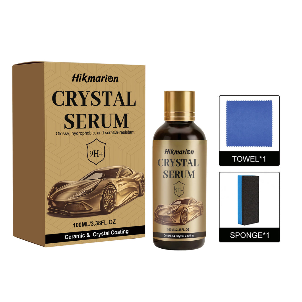 Car ceramic coating kit: Enhances car paint shine, resists stains, prevents scratches, is hydrophobic, and easy to clean.