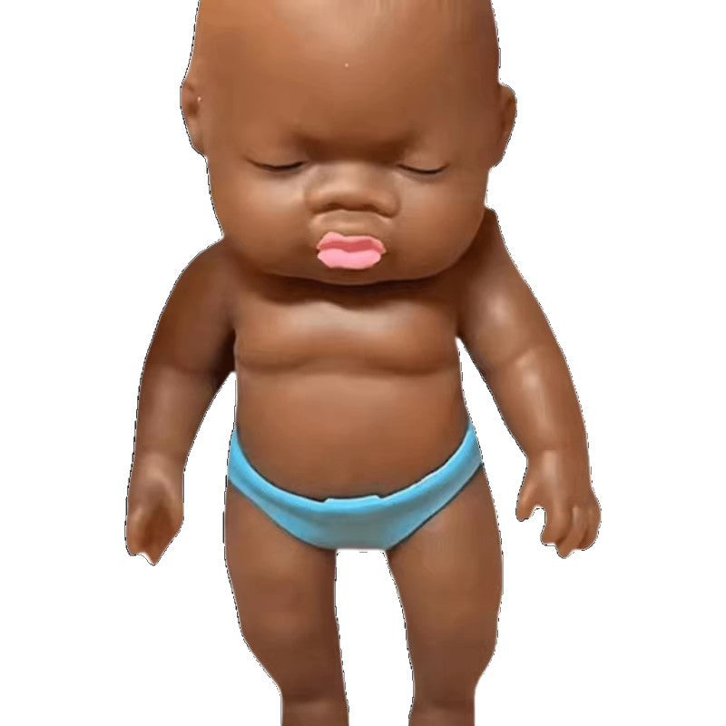 Big Black Doll Squeezable Toy, Stress Relief Artifact, Black Doll, Small Gift, Mascot, Doll, Natasha