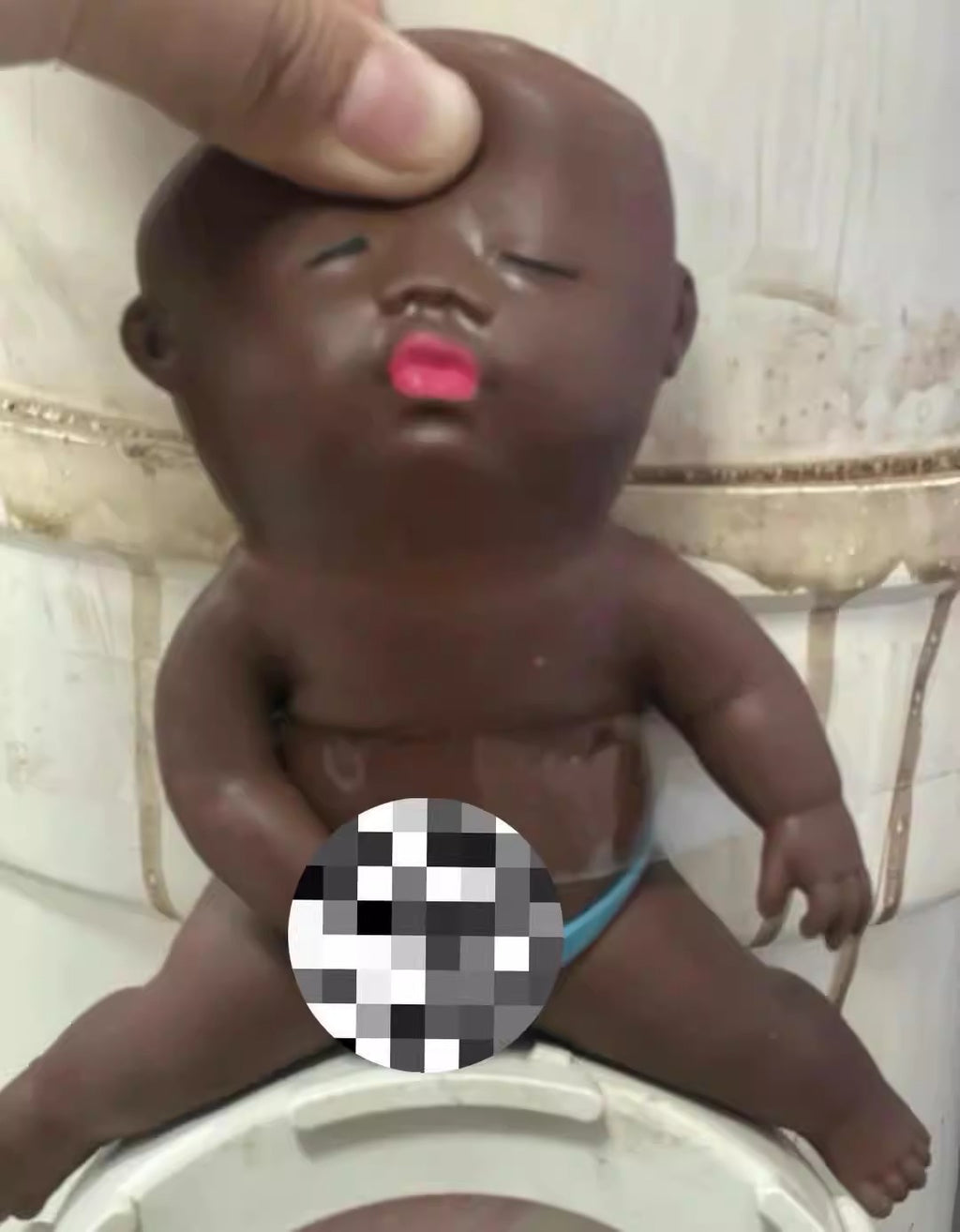 Big Black Doll Squeezable Toy, Stress Relief Artifact, Black Doll, Small Gift, Mascot, Doll, Natasha