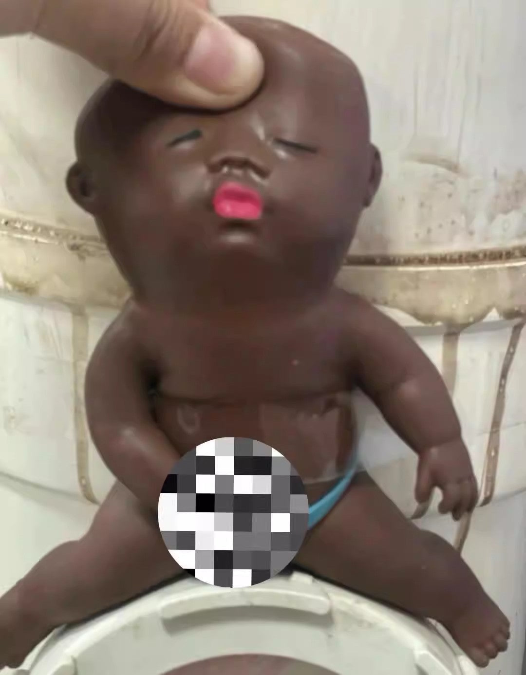 Big Black Doll Squeezable Toy, Stress Relief Artifact, Black Doll, Small Gift, Mascot, Doll, Natasha