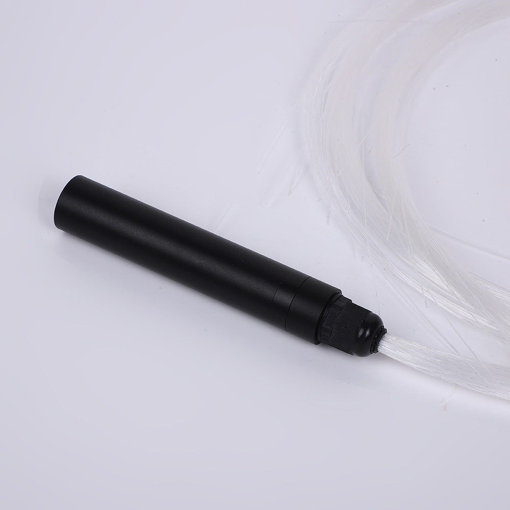 Fiber optic LED luminous whip for bars, nightclubs, interactive dance performances, and flashing lights with colorful fiber optics.