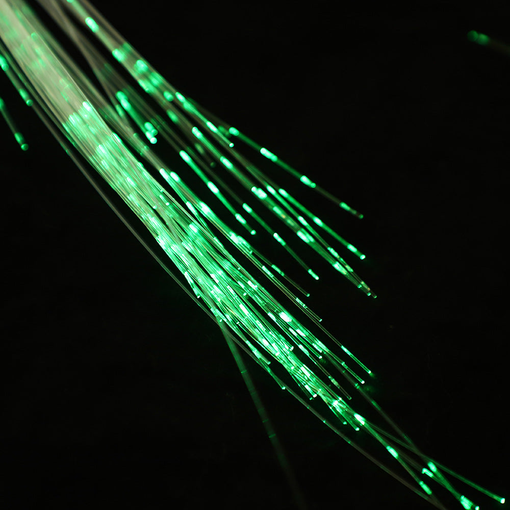 Fiber optic LED luminous whip for bars, nightclubs, interactive dance performances, and flashing lights with colorful fiber optics.