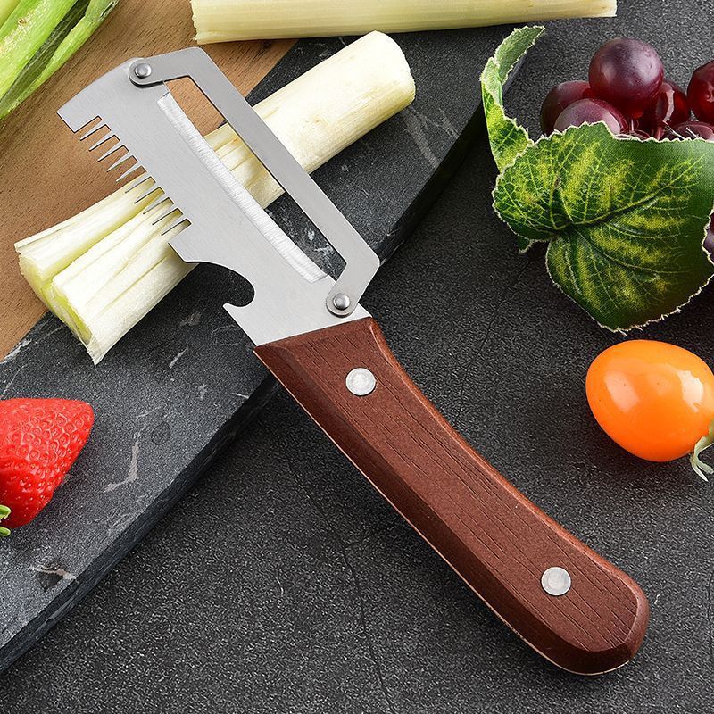 Multifunctional kitchen peeler, bottle opener, fruit and vegetable cutter, 3-in-1 household peeler