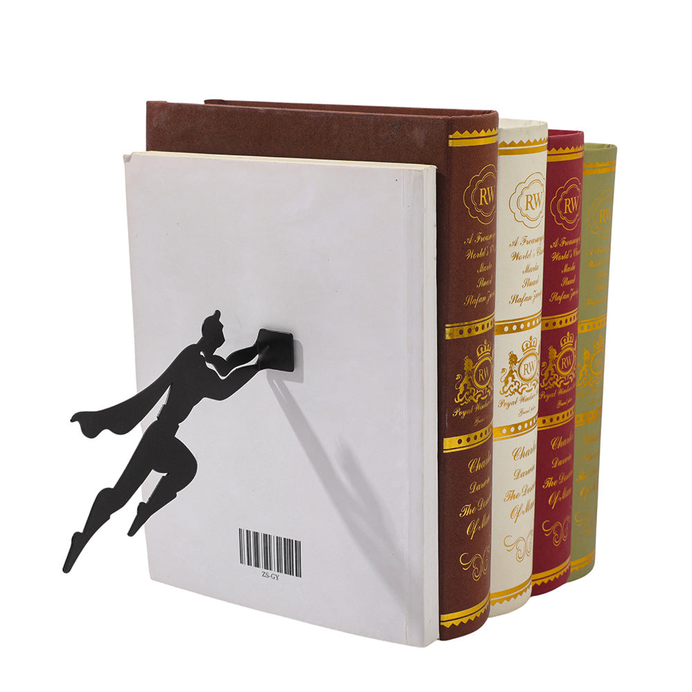 Magnetic Superman Bookend, Fun Iron Bookend, Personalized Office/Home Gift