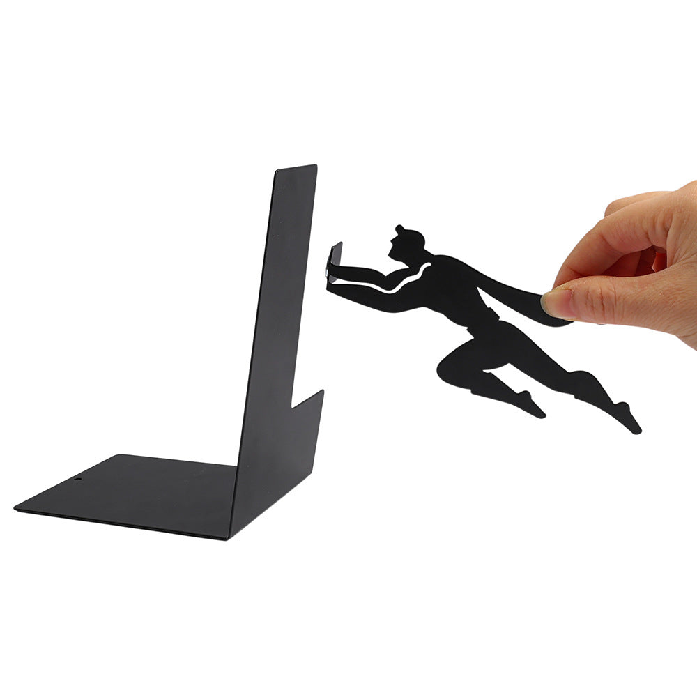 Magnetic Superman Bookend, Fun Iron Bookend, Personalized Office/Home Gift