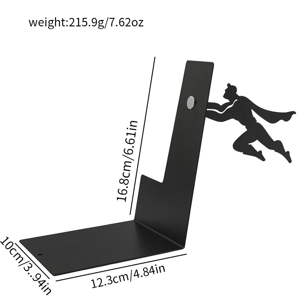Magnetic Superman Bookend, Fun Iron Bookend, Personalized Office/Home Gift