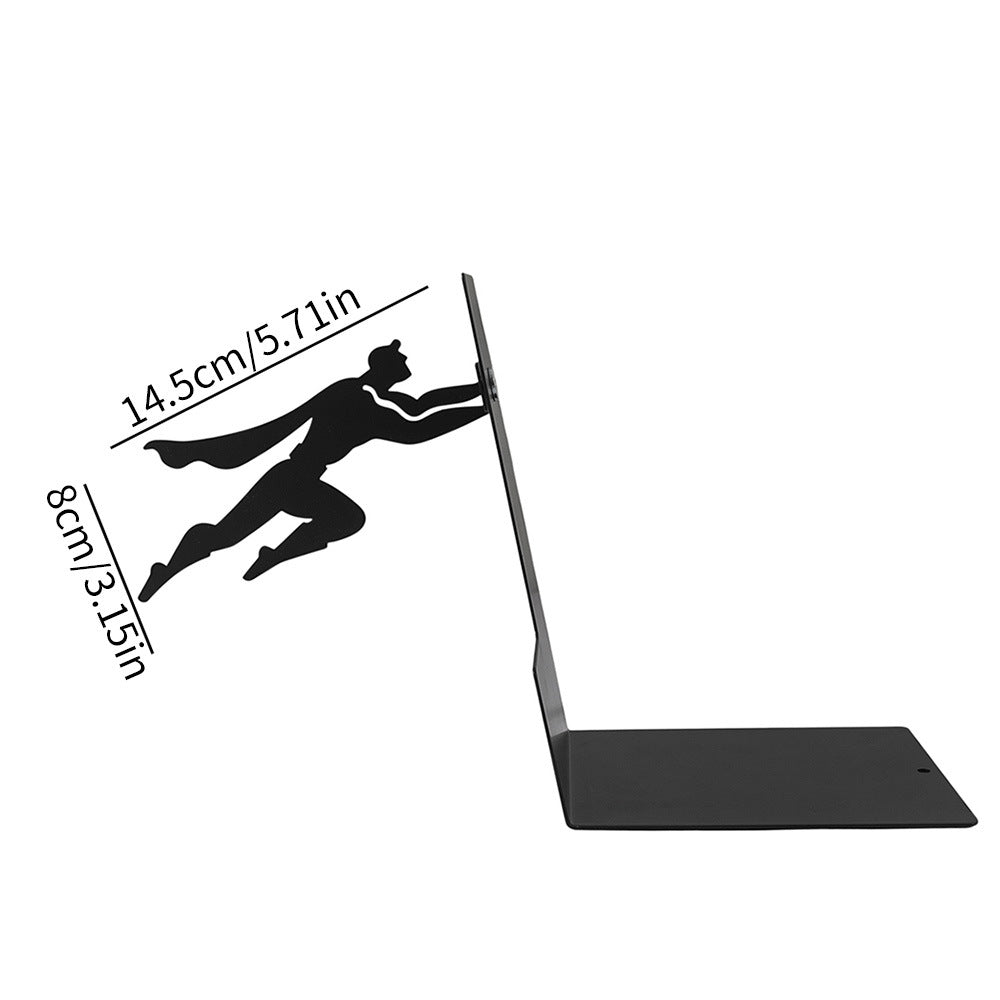 Magnetic Superman Bookend, Fun Iron Bookend, Personalized Office/Home Gift