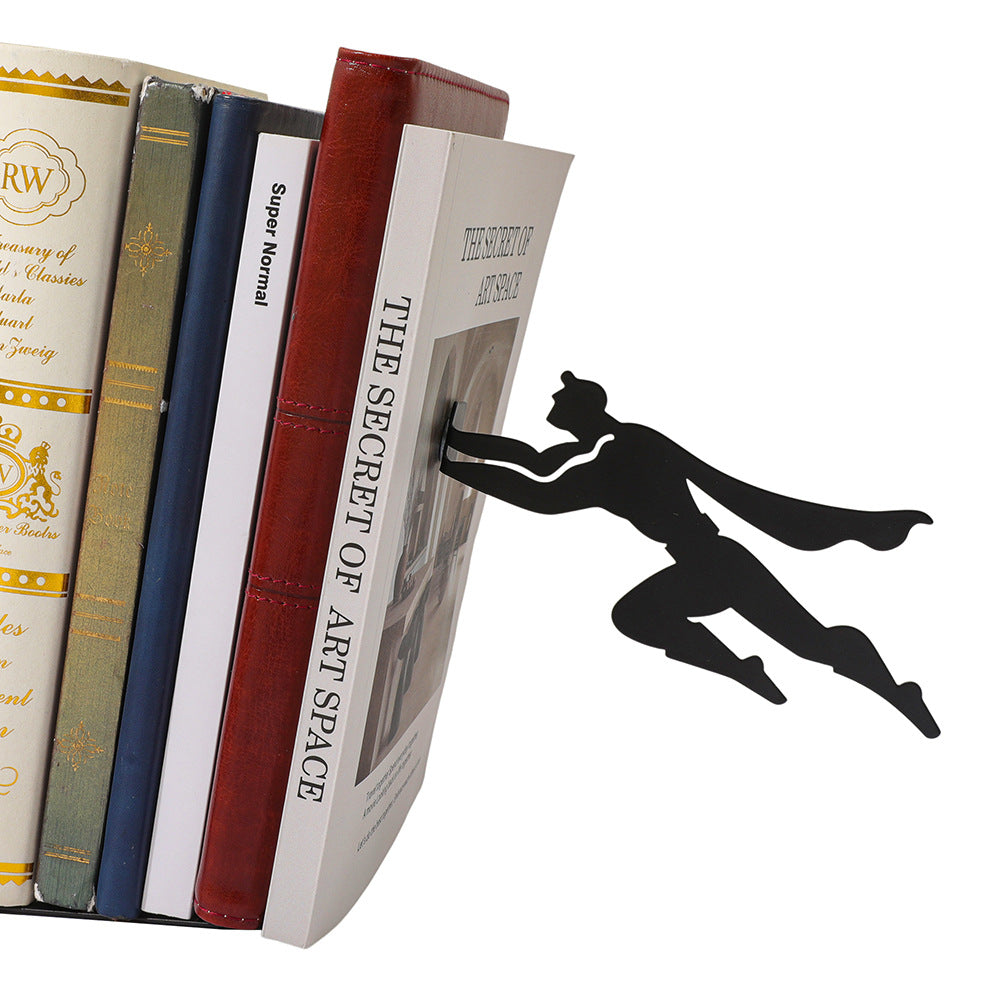 Magnetic Superman Bookend, Fun Iron Bookend, Personalized Office/Home Gift
