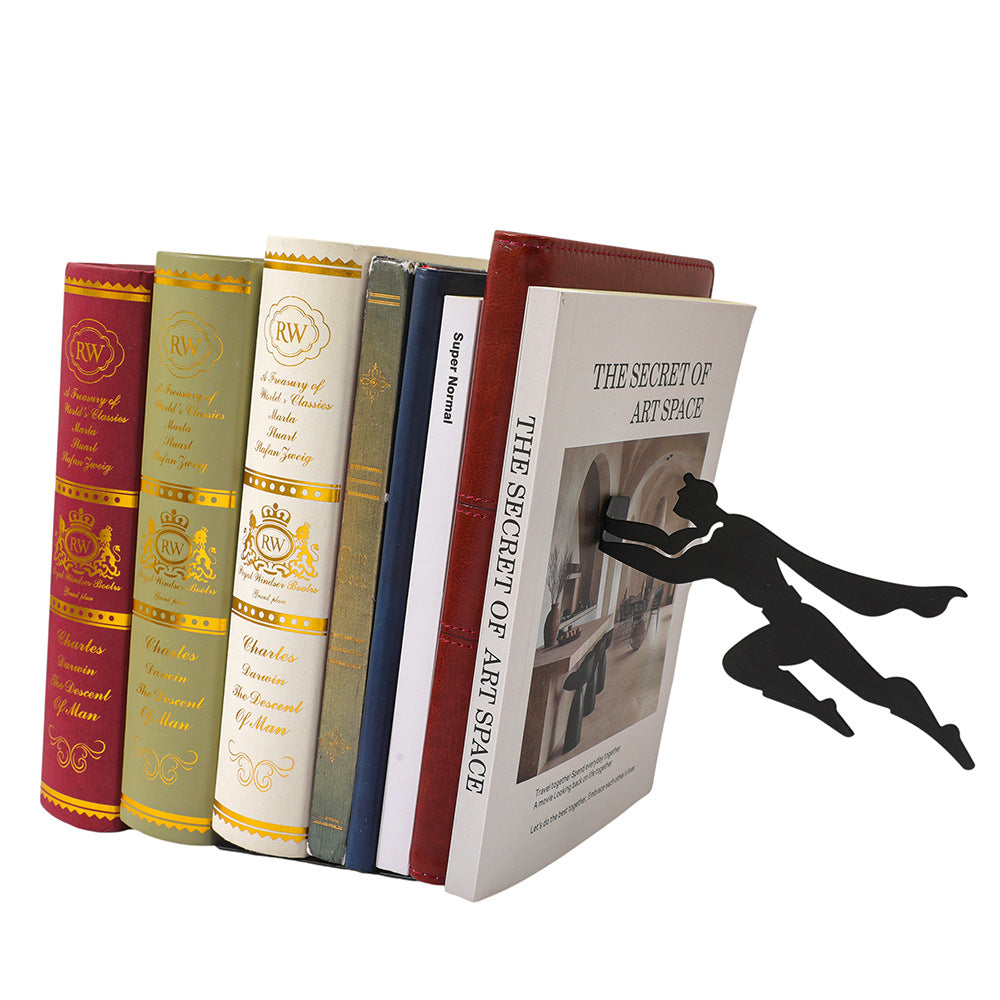 Magnetic Superman Bookend, Fun Iron Bookend, Personalized Office/Home Gift
