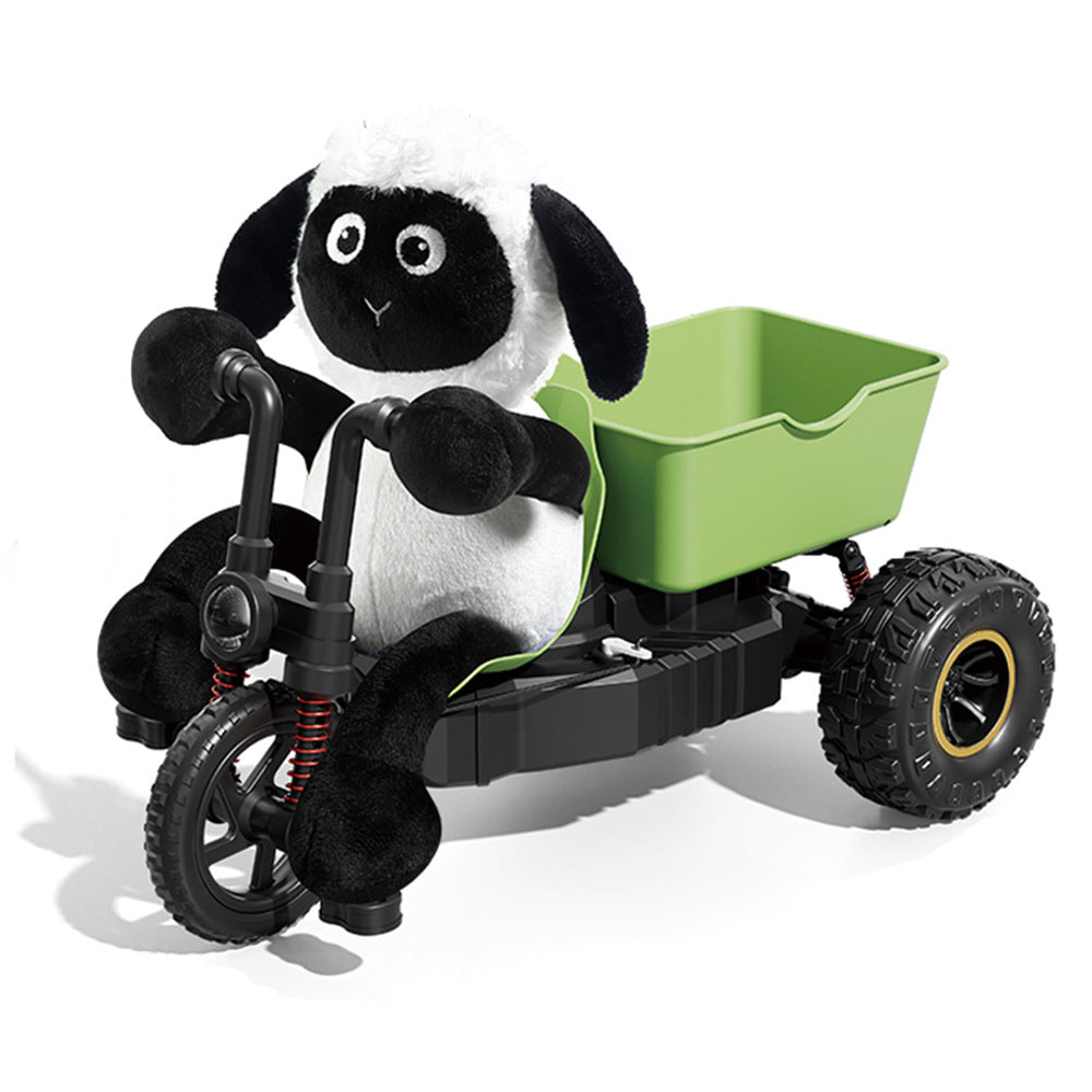 Miniature sheep tricycle pedal remote control car RC professional drifting and climbing off-road vehicle, a gift for boys.