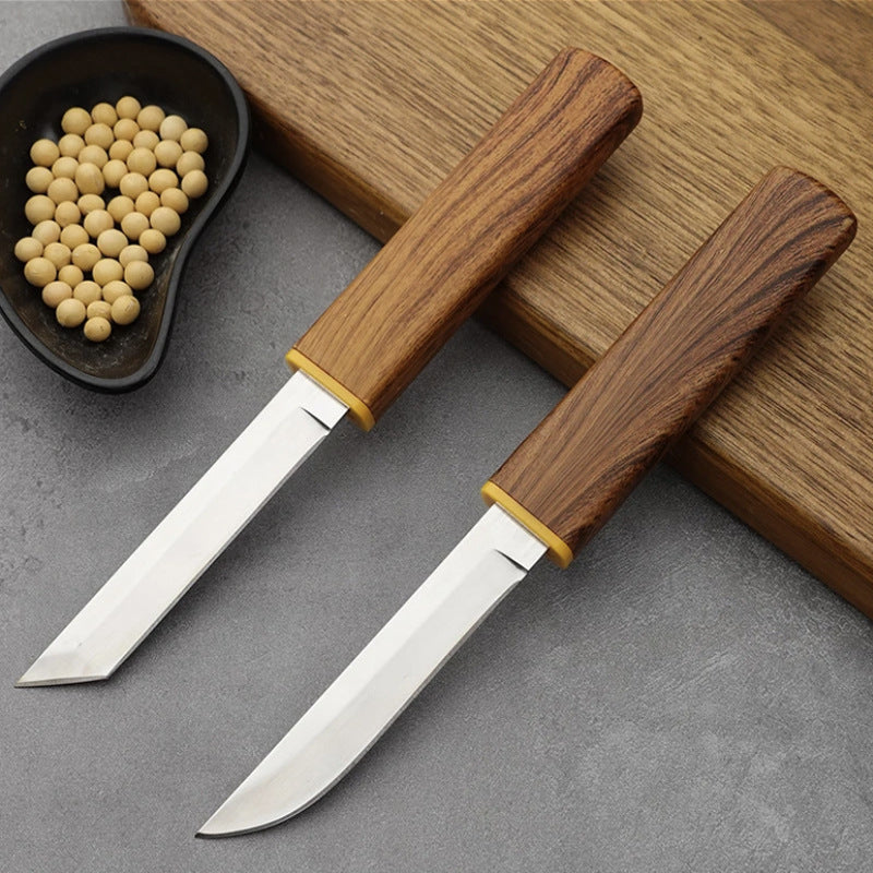 Kitchen knife Set,Double-edged Knife with Stainless Steel Paring Knife,Ultra Sharp Kitchen Knife,Portable Compact Knives for Camping,Hiking.