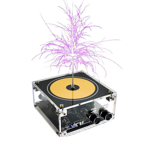 Solid State Music Tesla Coil Artificial Lightning Desktop Toy For unisex-adult Electric Power Wireless Transmission Model Science Experiment Tool