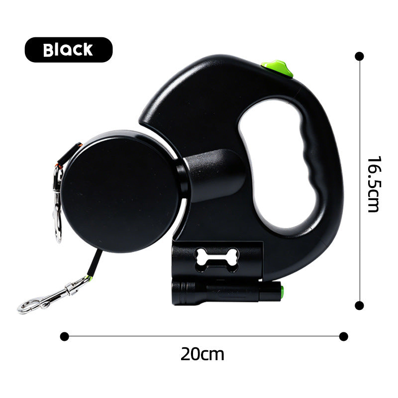 One-to-two pet leash, automatic retractable leash, dog harness, outdoor small and medium-sized dog walking essential.