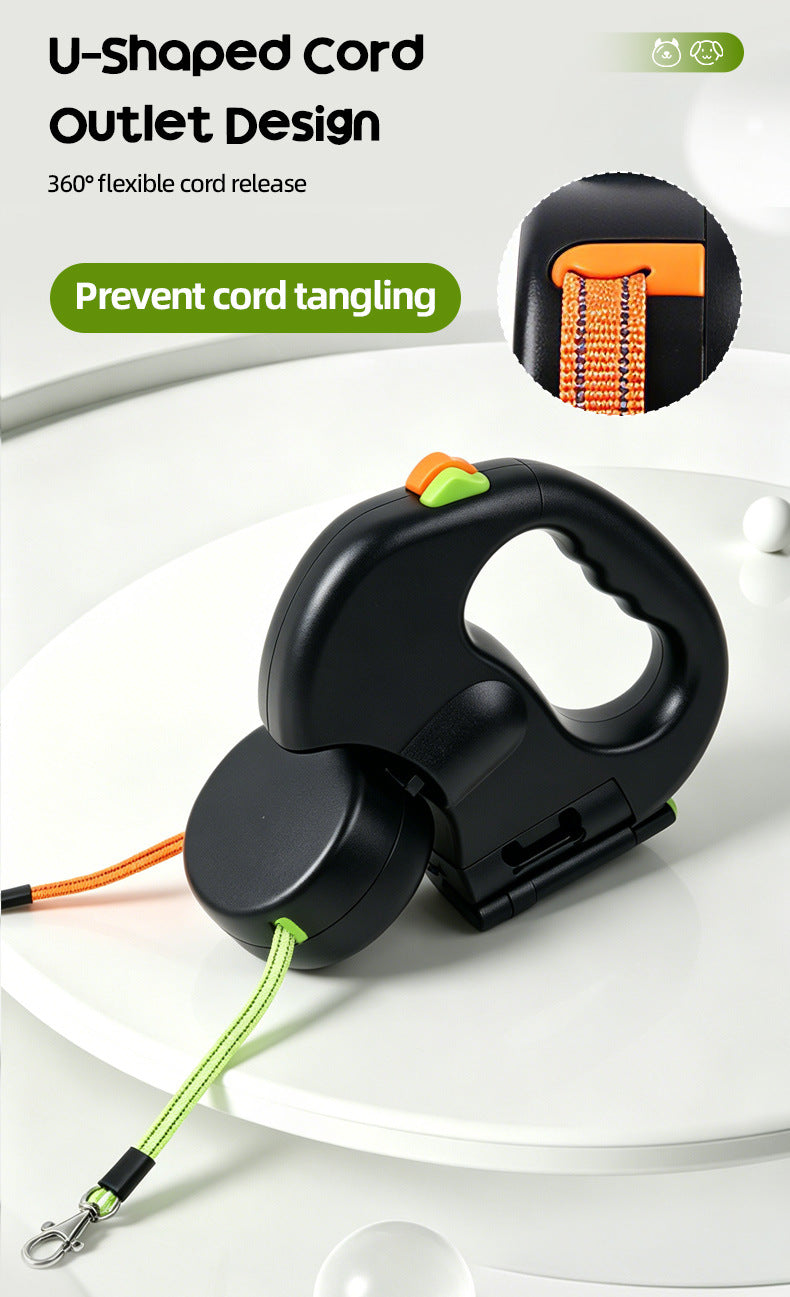 One-to-two pet leash, automatic retractable leash, dog harness, outdoor small and medium-sized dog walking essential.