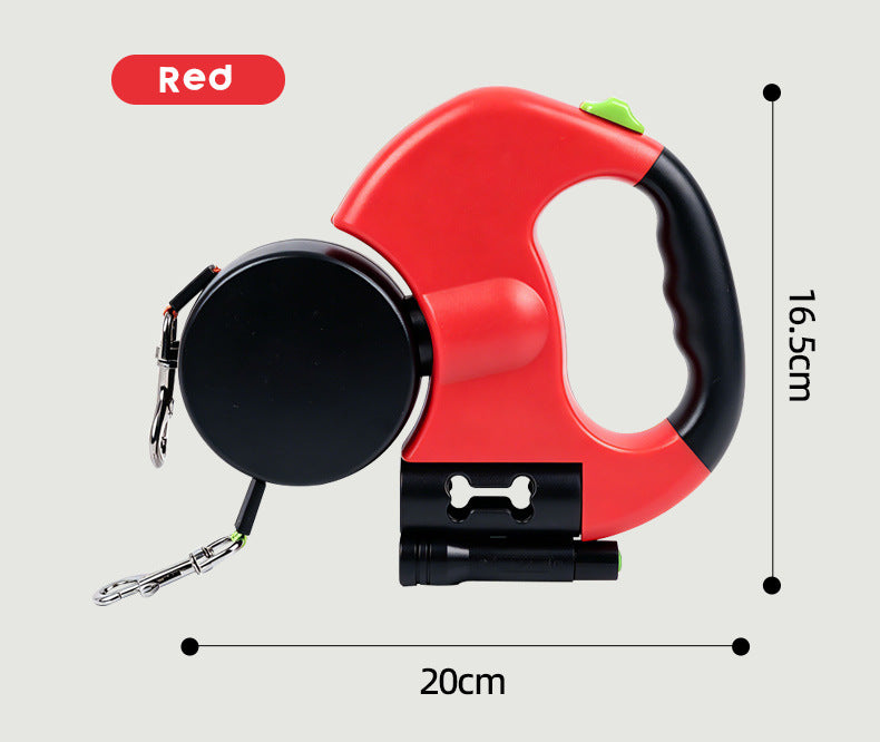 One-to-two pet leash, automatic retractable leash, dog harness, outdoor small and medium-sized dog walking essential.