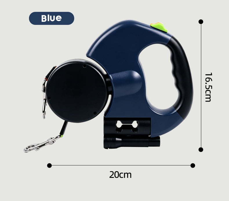 One-to-two pet leash, automatic retractable leash, dog harness, outdoor small and medium-sized dog walking essential.