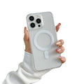 Transparent magnetic case for iPhone 17 Pro Max, full-coverage drop-proof protective case for iPhone 17 Pro.