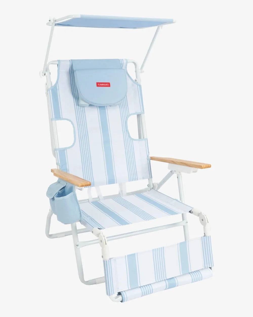 Beach chairs with sunshades