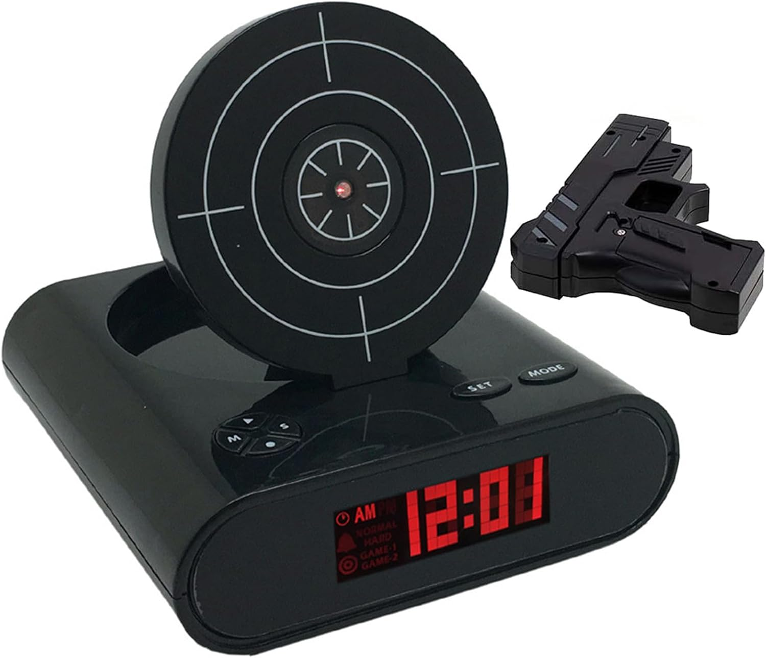 Target alarm clock，LED Display, 2 Alarm Modes, Ringtone Customization, for Home, Office, Living Room