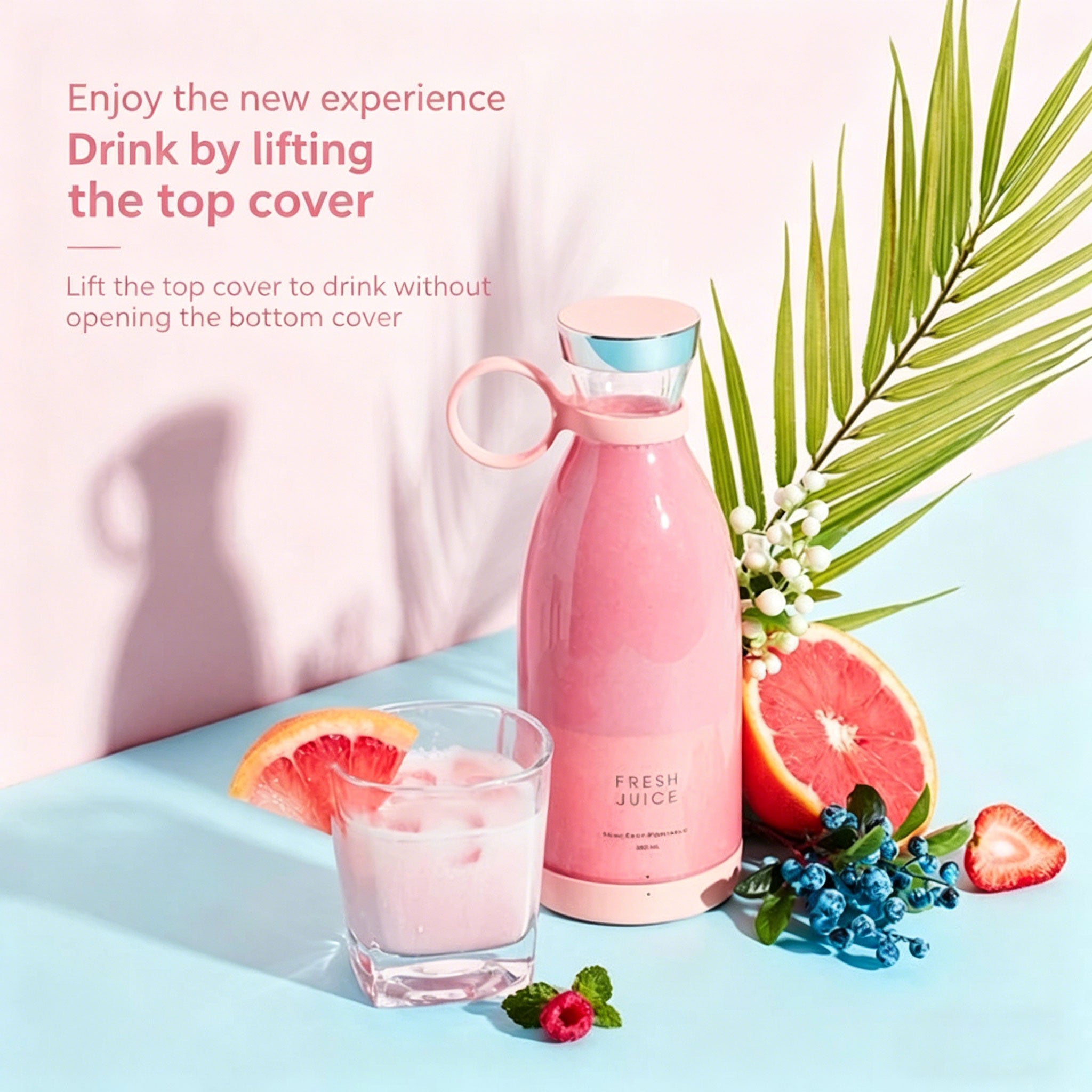 Portable wireless juicer cup