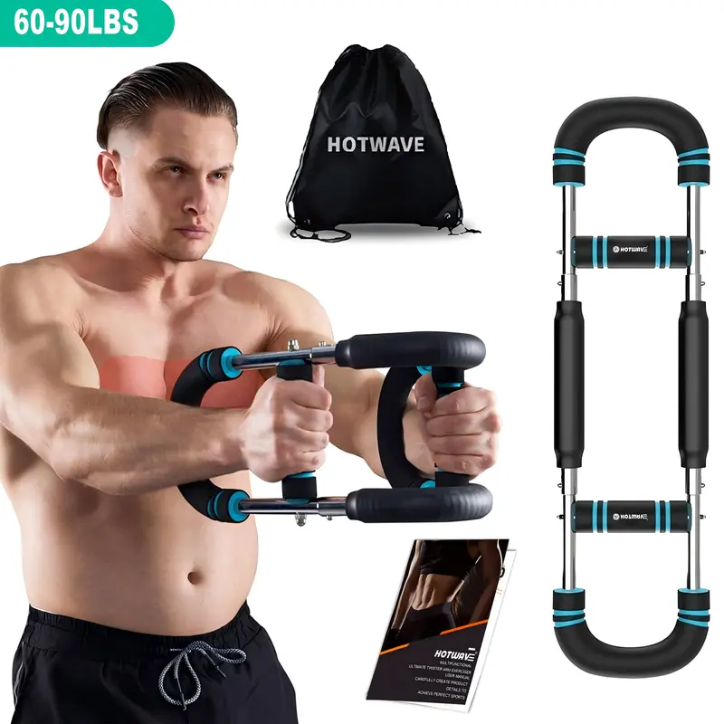 HOTWAVE Arm Trainer, Adjustable Chest Workout Equipment, Arm Trainer for Men, Chest Trainer for Men, Shoulder Muscle Training, Portable Spring Resistance Home Fitness Equipment SummerVibes fathersdaygift