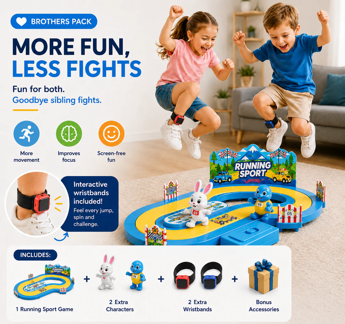 Interactive Racing Game Screen-Free Fun for Kids with Endless Energy