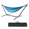 Hammock With Stand – 450 LB Capacity Steel Stand, Soft Lounge Swing, Quick No Tool Assembly, Lightweight Outdoor Hammock For Park Beach And Travel, Sturdy & Reliable, Vibrant & Breathable Comfort Soft Lounge Swing Soft Lounge Swing