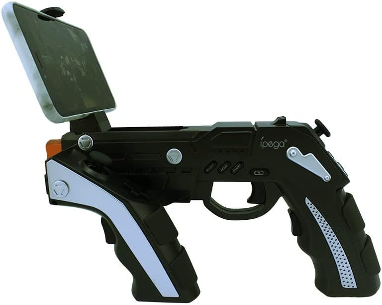 Gun-shaped wireless Bluetooth game controller sticker, suitable for mobile phones, tablets, and TV boxes; a creative gift.