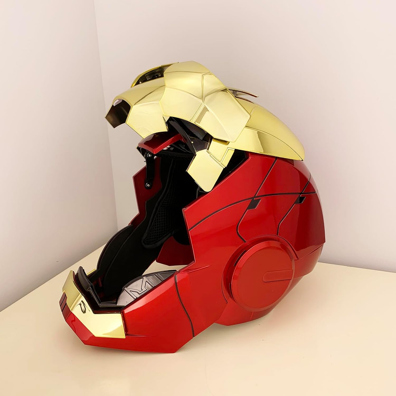 Iron Hero MK 5 1:1 Wearable Helmet :Voice, Touch, and Remote Control, Realistic Sound Effects, Can Cosplay and Collectible Figures for Man and Teen Ideal Gift
