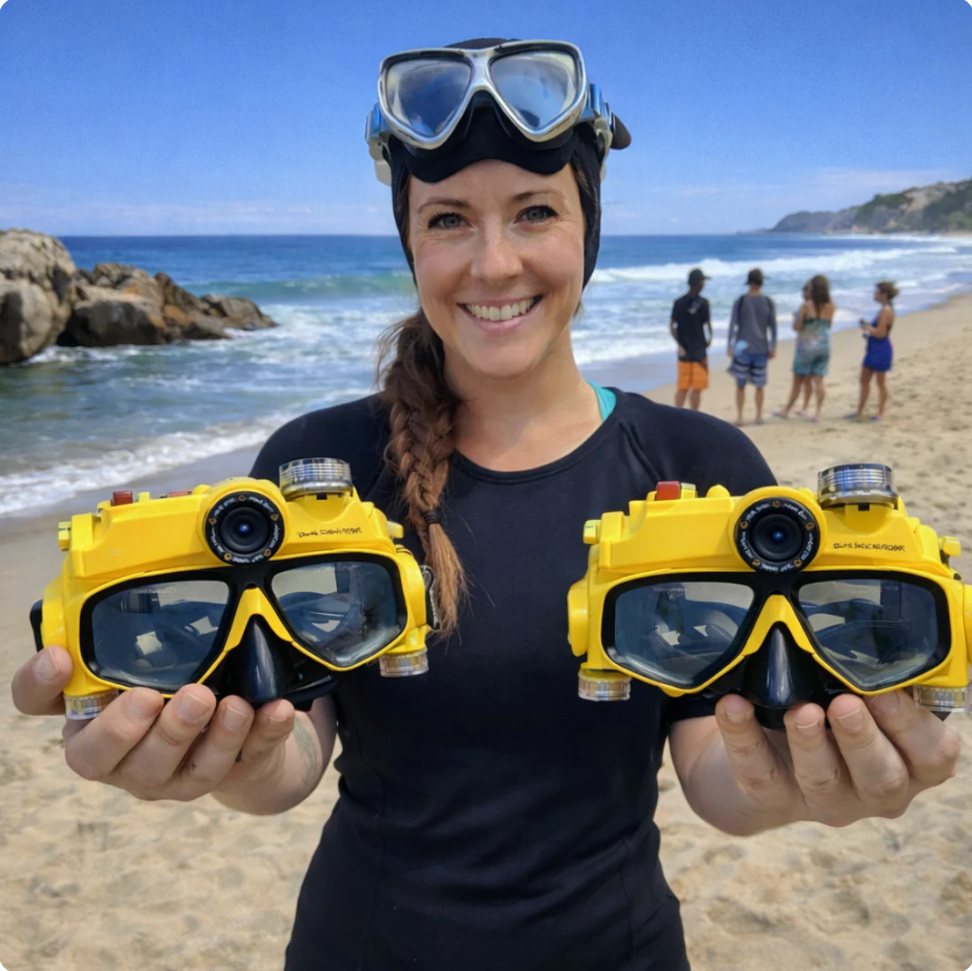 High-definition photography diving goggles