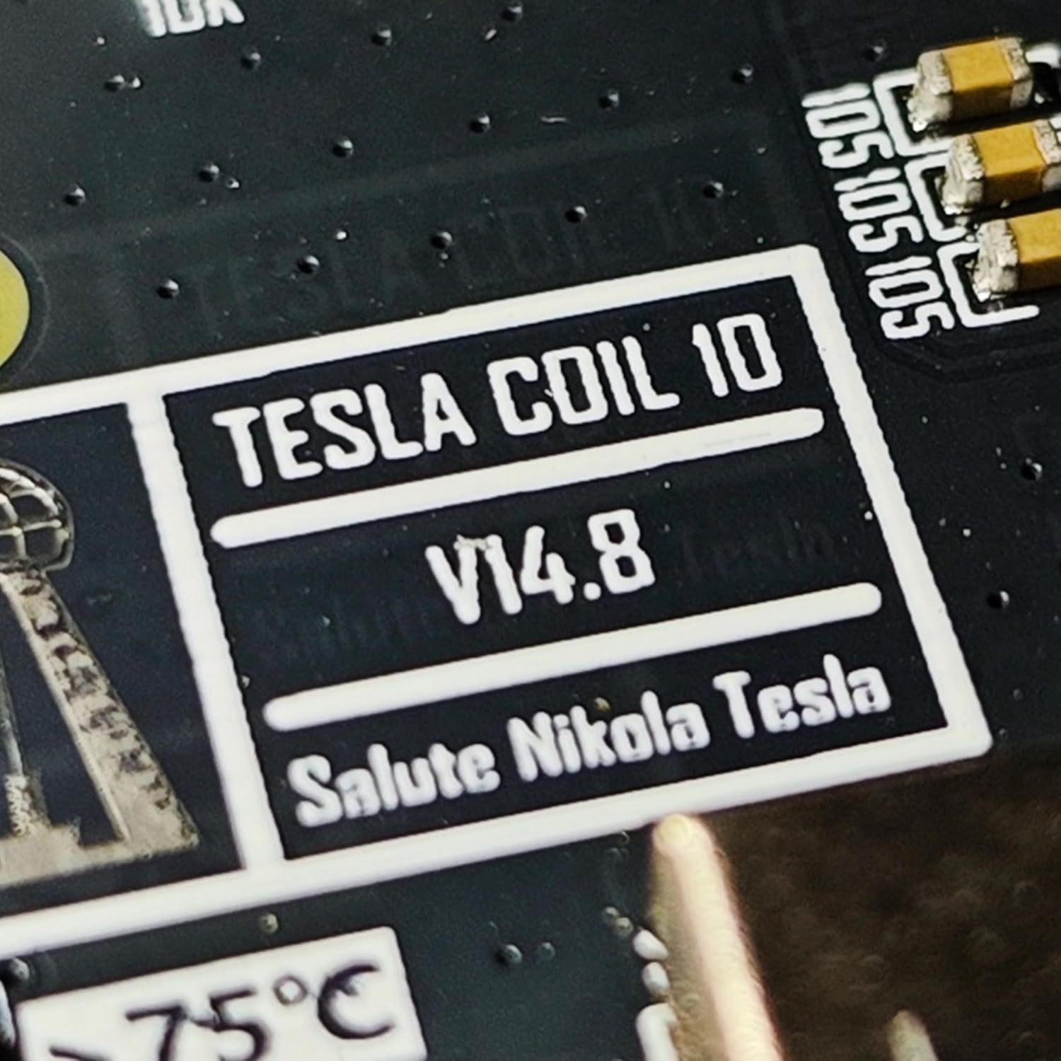 Solid State Music Tesla Coil Artificial Lightning Desktop Toy For unisex-adult Electric Power Wireless Transmission Model Science Experiment Tool