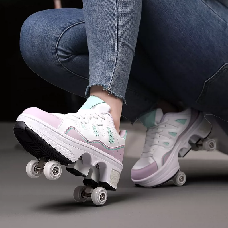 Children's and teenagers' starlight LED light roller skates - birthday gift, Children's Day gift