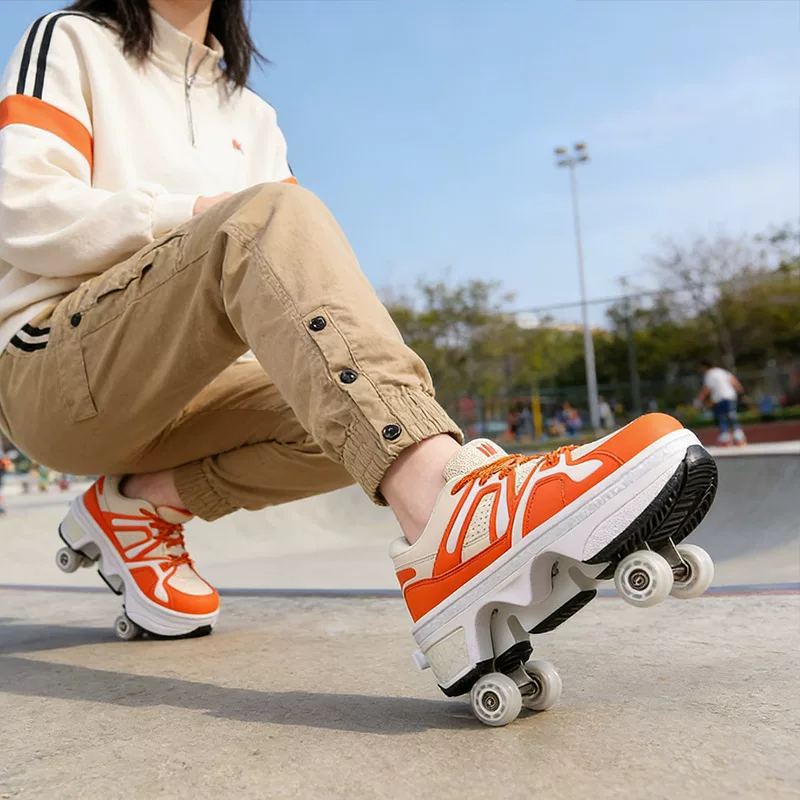 Children's and teenagers' starlight LED light roller skates - birthday gift, Children's Day gift