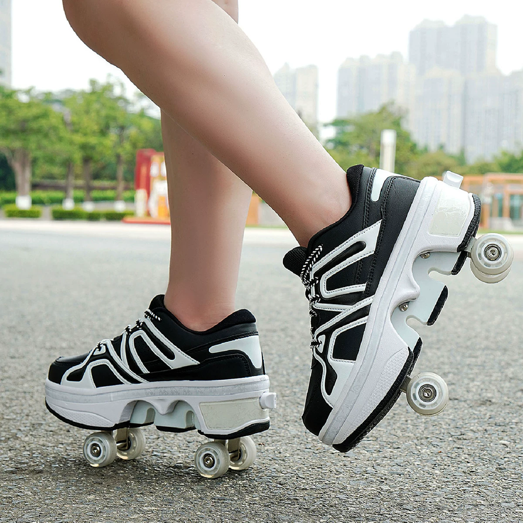 Children's and teenagers' starlight LED light roller skates - birthday gift, Children's Day gift