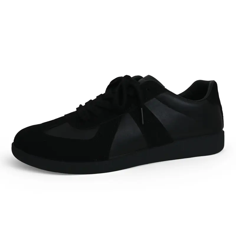 EVELLYHOOTD Men's Army Training Shoes Lace Up Casual Trainers Breathable Lightweight Non-Slip Sneakers Comfortable Running Style Shoes