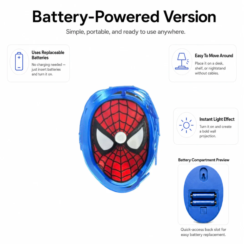 Spider Shadow Lamp，Creative gifts
