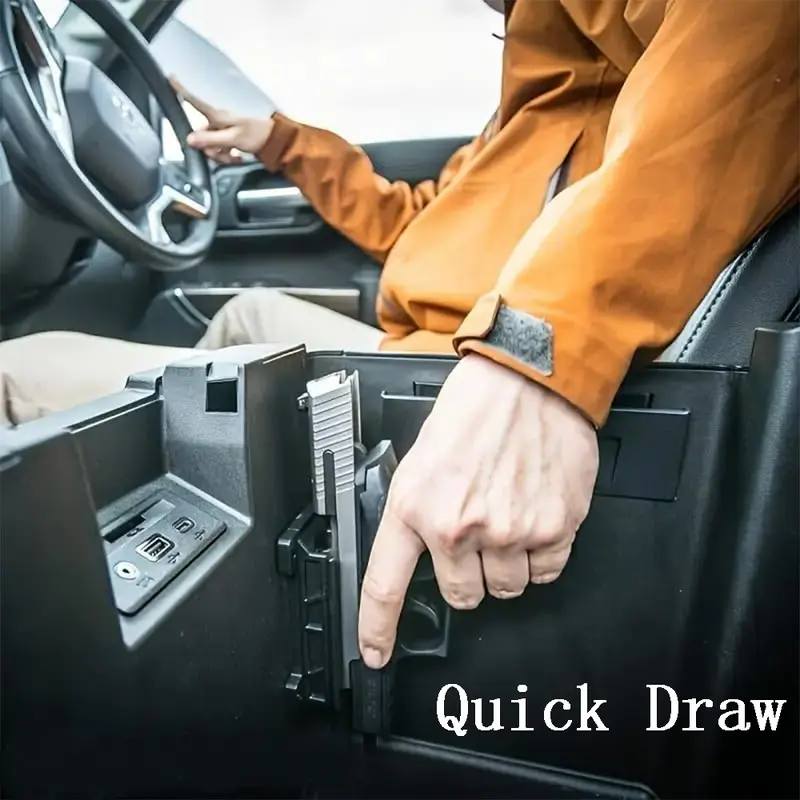 All-in-One Gun Magnet Magnetic Gun Mount | HQ Rubber Coating Gun Magnetic Buckle Series, Suitable for Cars, Trucks, Tables, Safes and Walls | Indoor Gun Mount | Hidden Pistol Gun Mount Quick Draw