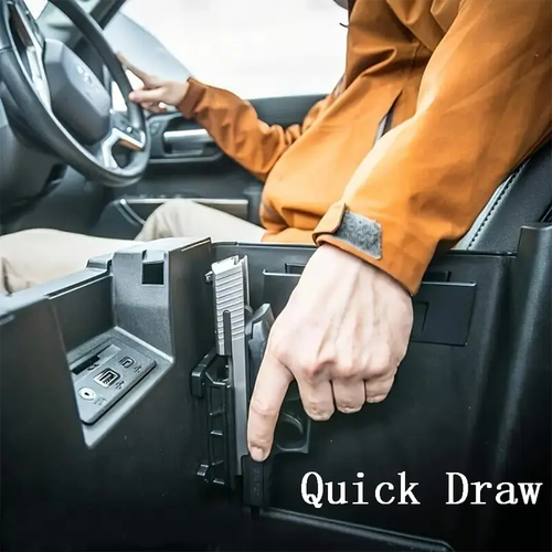 All-in-One Gun Magnet Magnetic Gun Mount | HQ Rubber Coating Gun Magnetic Buckle Series, Suitable for Cars, Trucks, Tables, Safes and Walls | Indoor Gun Mount | Hidden Pistol Gun Mount Quick Draw
