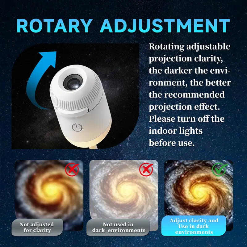 USB starry night light, suitable for home scenes, small footprint, clear projection. Usb Charging Lampara Usb C Rechargeable Usb Led outdoorfun