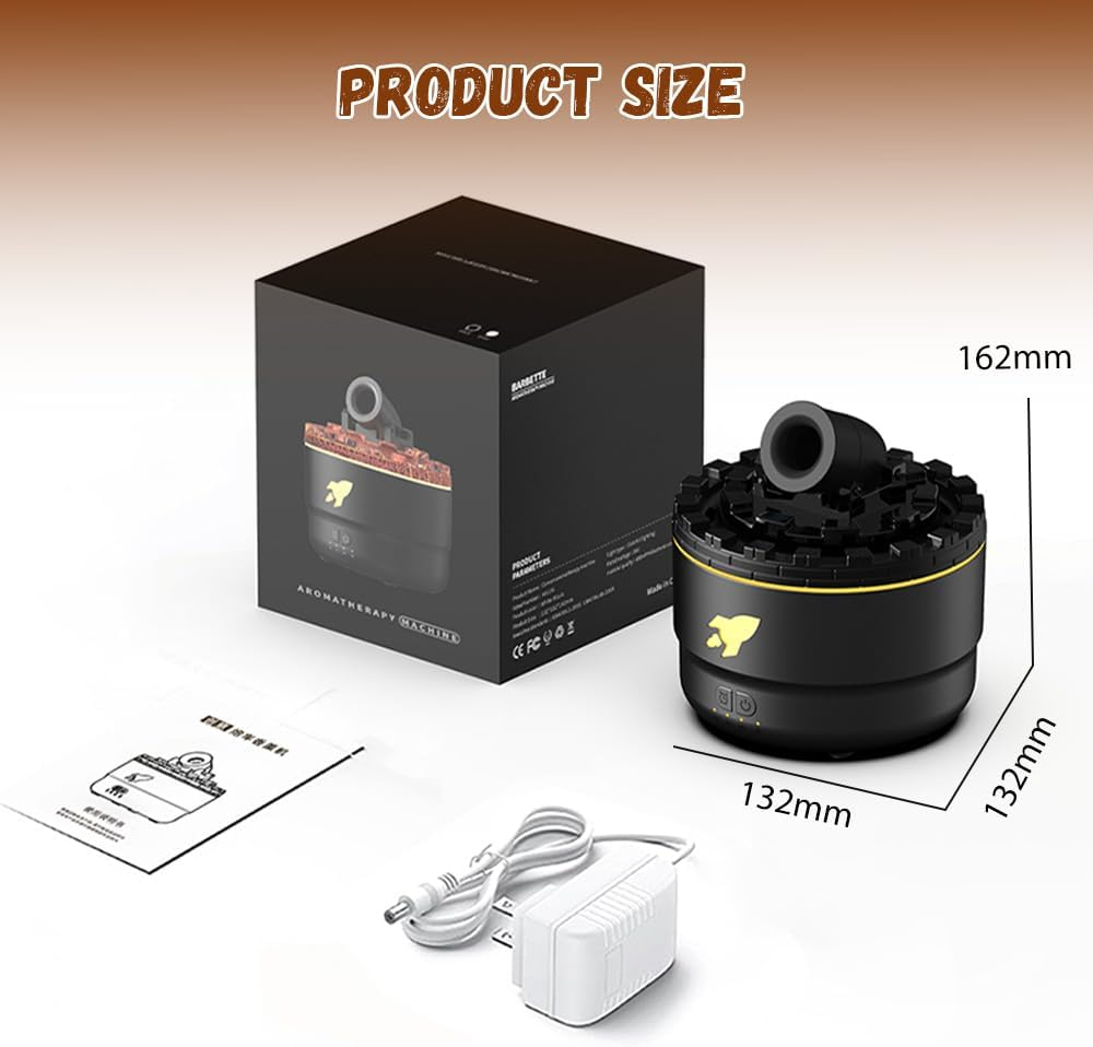 USB Cannon Blast Aroma Humidifier, Silent Humidifier, Aromatherapy Humidifier, Home Office Humidifier with Timer Colorful LED Lights，Creative gifts