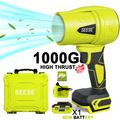 【FathersDayGift】SEESE Turbo Jet Blower,Leaf Blower, Violent Turbo Fan, Pure Copper Motor,Car Drying After Wash, Handheld Snow Blower,Cordless Turbo Power Air Duster,Home Improve,Garden Mainte Holiday gifts