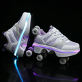 Children's and teenagers' starlight LED light roller skates - birthday gift, Children's Day gift