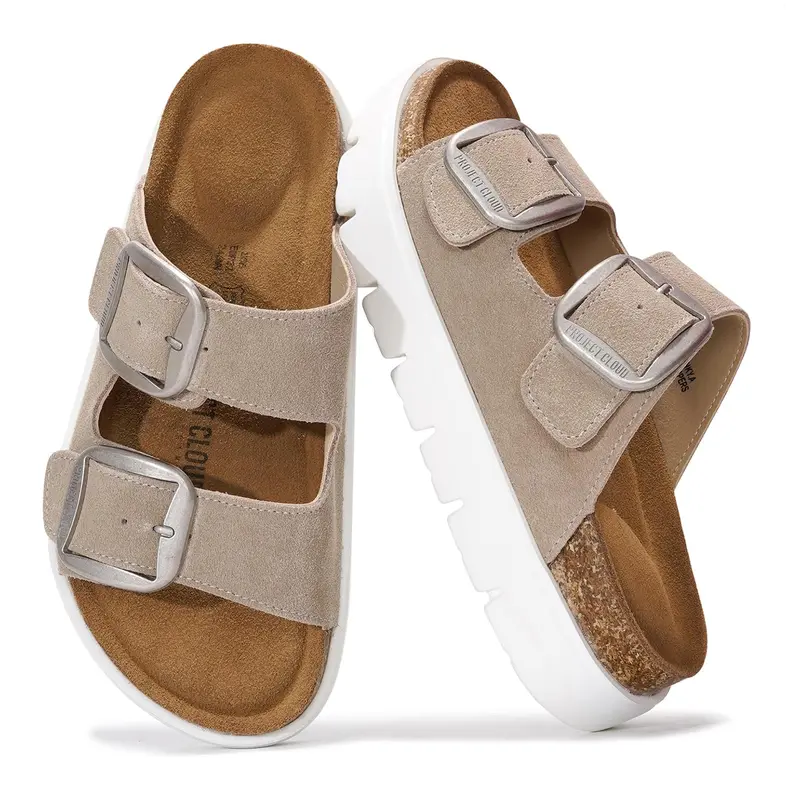 Women's Genuine Leather Flatform Platform Sandals | Summer Walking Footwear |  Non-Slip – Greece Chunky