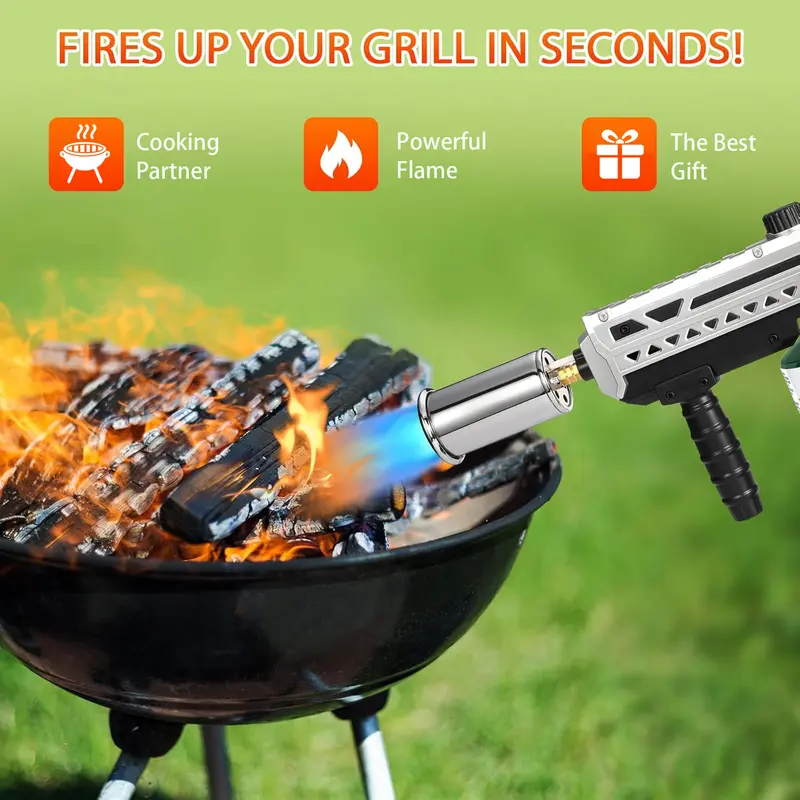 【FathersDayGift】Propane Torch Dad Gifts for Fathers Day, Blow Torch, Food Culinary Torch for Outdoor Cooking, Campfire Starter Grill Torch, BBQ Torch for Steak & Creme Brule Christmas Gift Ideas fathersdaygift