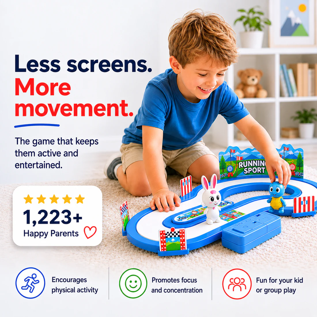 Interactive Racing Game Screen-Free Fun for Kids with Endless Energy