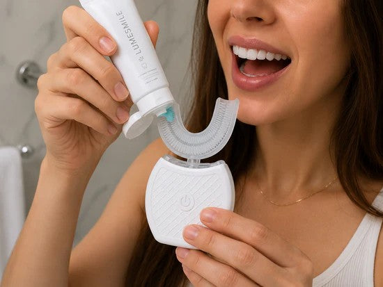 LumeSmile Toothbrush，10s teeth clean  U-shaped auto toothbrush，No more lazy brushing! One bite, full mouth deep clean instantly